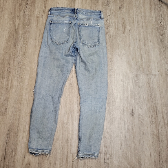 Agolde women's destressed high rise skinny jeans - Picture 9 of 12